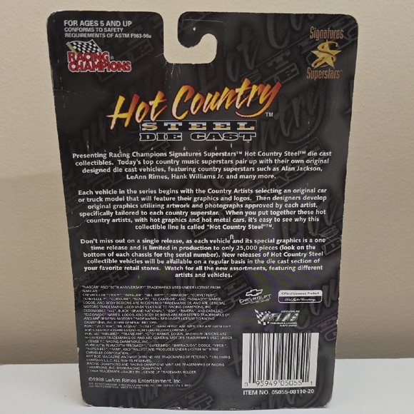 1998 Racing Champions “Hot Country Steel” LeAnn Rimes Die-Cast Car – Limited - Picture 5 of 6
